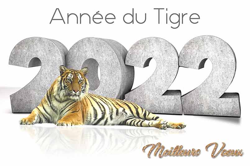 2022-Meilleurs voeux, année du tigre