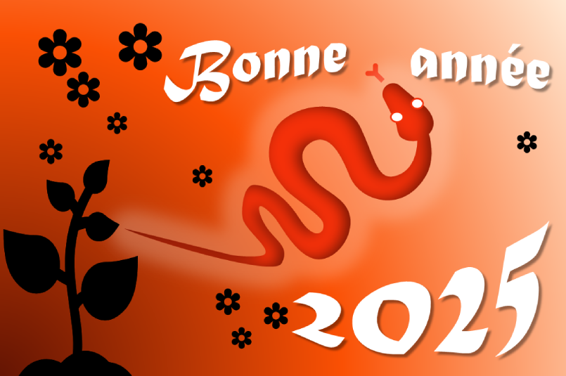 Bonne année 2025 - Année du serpent